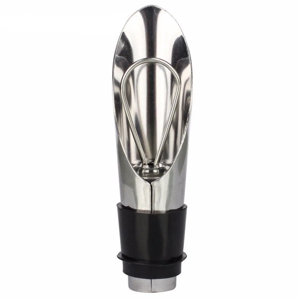 2 in 1 Stainless Steel Liquor Bottles Wine Aerating Spout and Pourer Stopper Wine Pourer Stoppers Wine Funnel Bottle Pourer