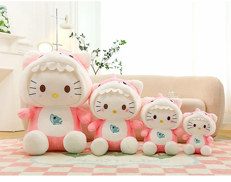 New Style Kids Stuff Plush Toys Shark Kt Cat Doll Plush Toy Kitty Pillow Plush Dolls