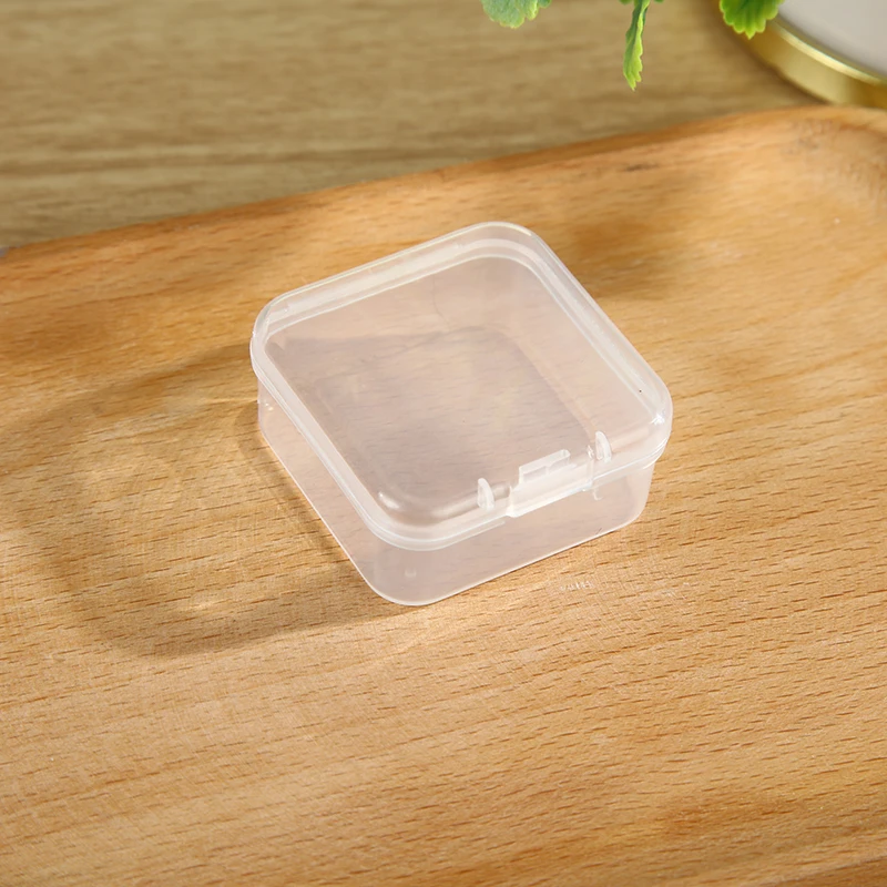 pp transparent plastic box Small accessories fish hook Hardware parts Headphones earbuds Desktop storage box