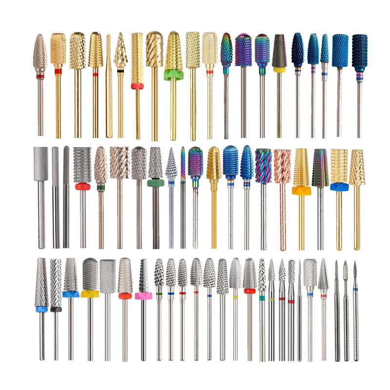 Factory Price 4mm 5-In-1 Nail Drill Bits for Smooth Quick Gel Polish Removal Salons