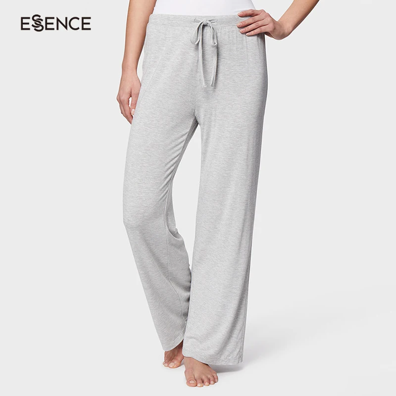 Wholesale Custom Solid Long Cozy Lounge Pants Bamboo Viscose Unisex Women Pajama Pants Sweatpants