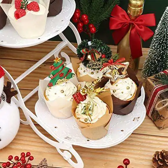 Cute Custom Printed Cupcake Liners Packaging Paper Parchment Baking Papar/ Christmas Pastel Fancy Mini Cupcake Moldes Formsa