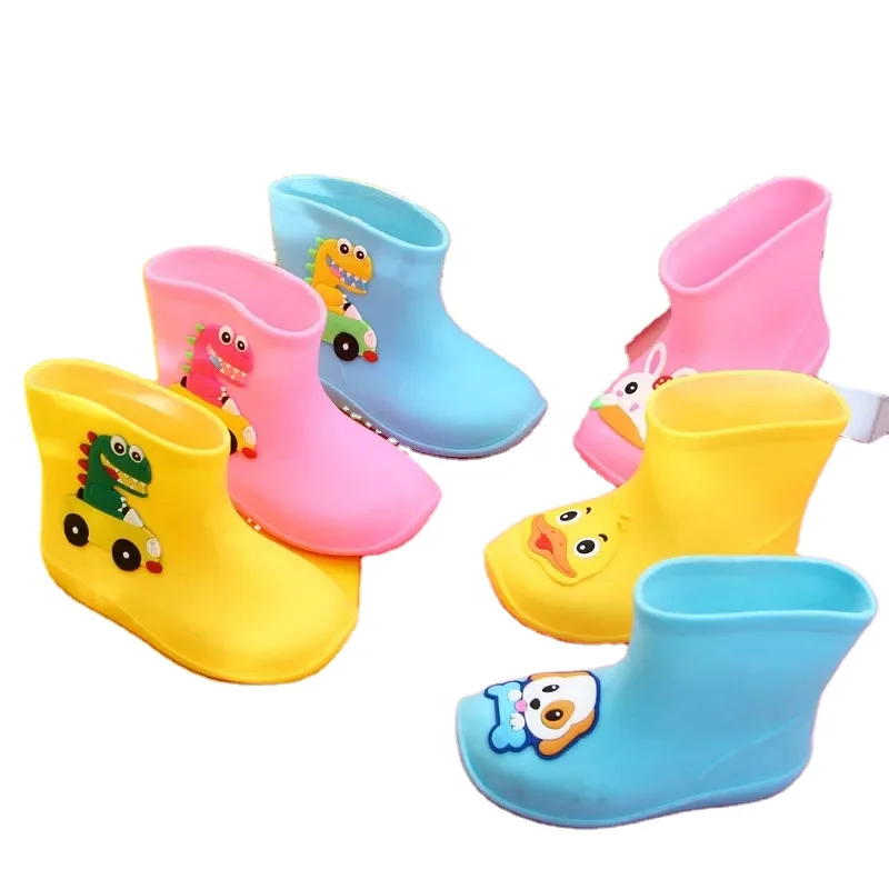
spring autumn season Baby boots age boy girl cute cartoon outdoor use antiskid soft bottom children galoshes 
