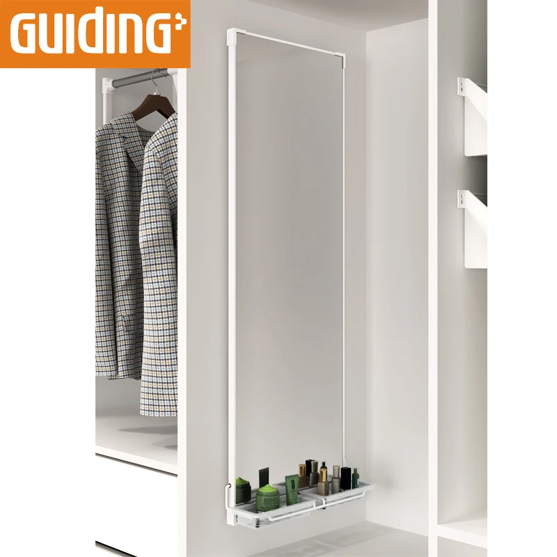 Pivoting Fold Pull Out Full Length Pivot Sliding Glass Wardrobe Hanging Mirror Closet  Pull Out Mirror For Wardrobe