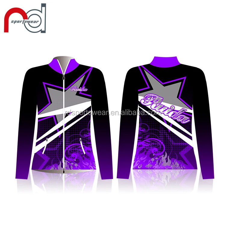 Customize cheerleading warm up winter warm jacket practice wear cheerleading tracksuit jacket