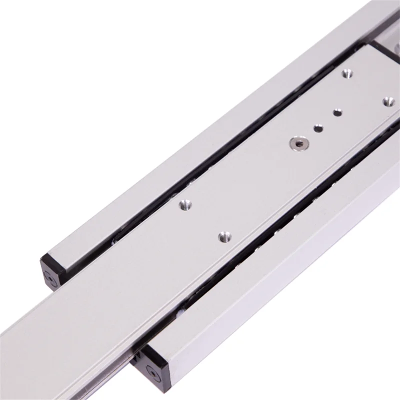 600mm solid aluminum saw guide rail 2 folds heavy duty load drawer slide rail aluminium guide rail