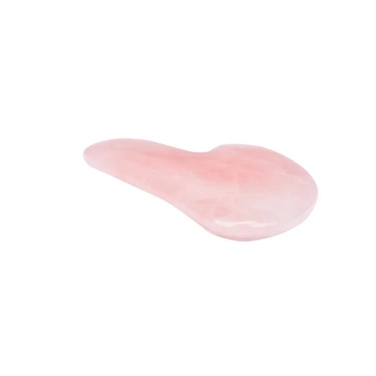 Rose quartz high quality custom logo personnalisable gua sha supplier