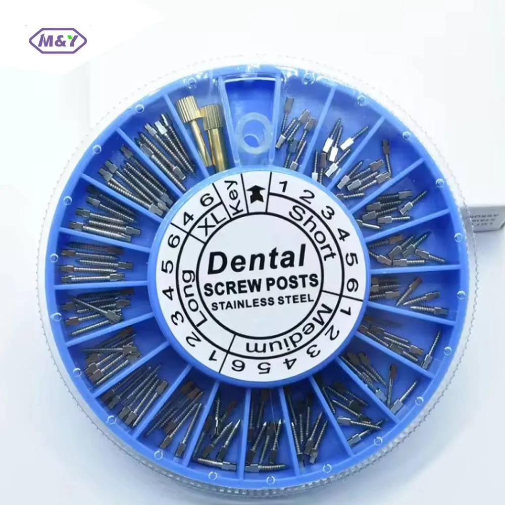 Dental Stainless Steel Screw Post Dental Supplies Dental Materials for Dentistry 120pcs Dentists Tools