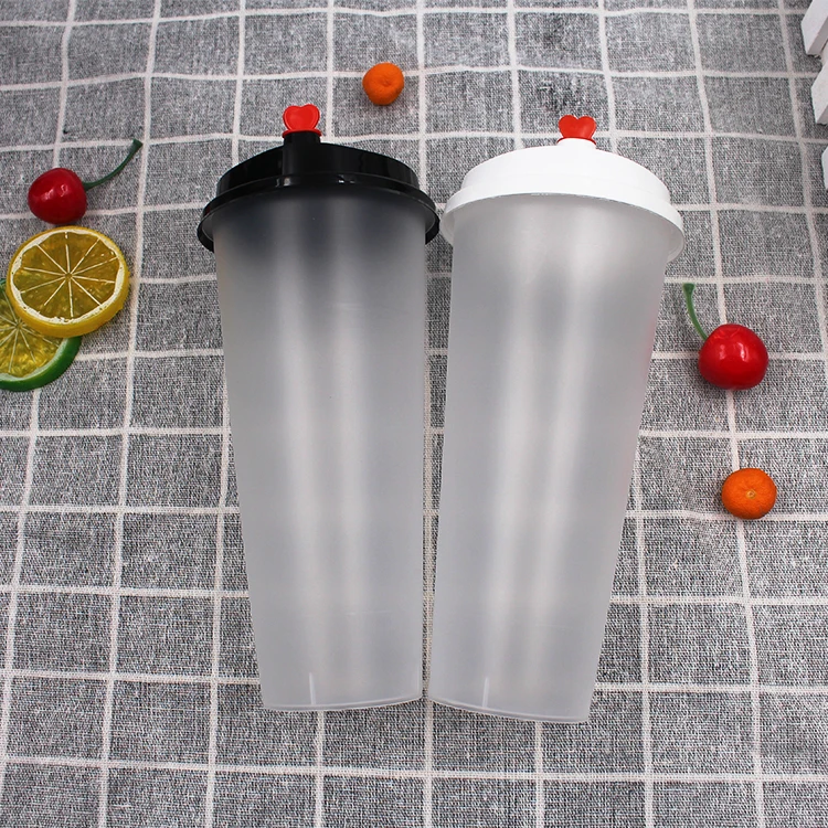 1/6 custom logo printed clear white disposable plastic cup, beverage drink coke juice bubble tea milk tea cup