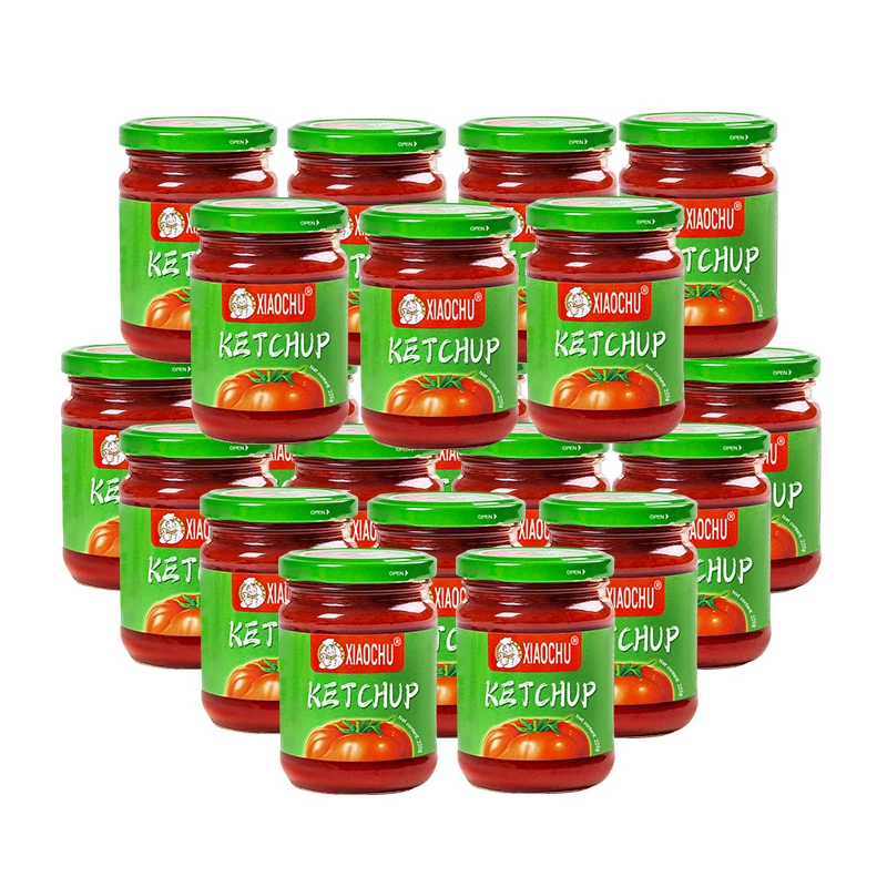 Factory price delicious 225g tomato ketchup with OEM brand for cooking