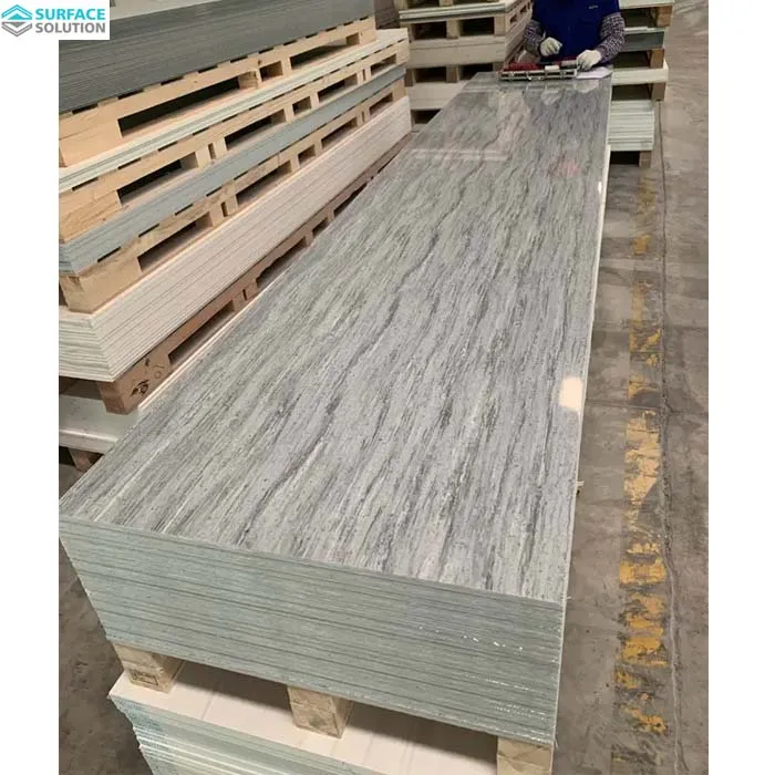 Factory Price 6~30mm Thickness Artificial Stone Modified Acrylic Solid Surface White Marble Sheet For Kitchen Countertop