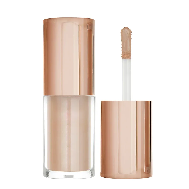 Private Label lightweight moisturizing primer vegan Face makeup glow filter Body Shimmer Liquid Highlighter body glossy oil