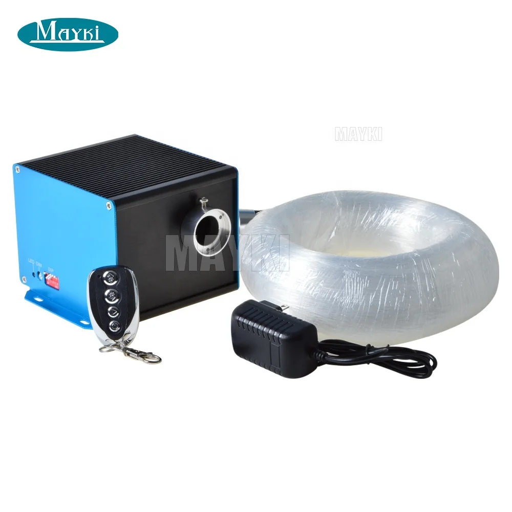 6 colors fibre optic ceiling light kit with optical fiber harness flicker light generator LMK-501 for sauna cinema car headliner
