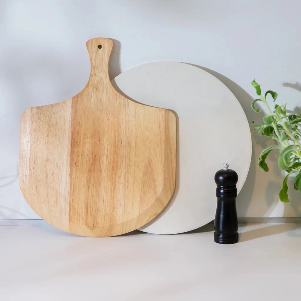 Прочный круглый кордиеритовый камень для пиццы с деревянной доской, печь для выпечки и барбекю, набор инструментов для пиццы