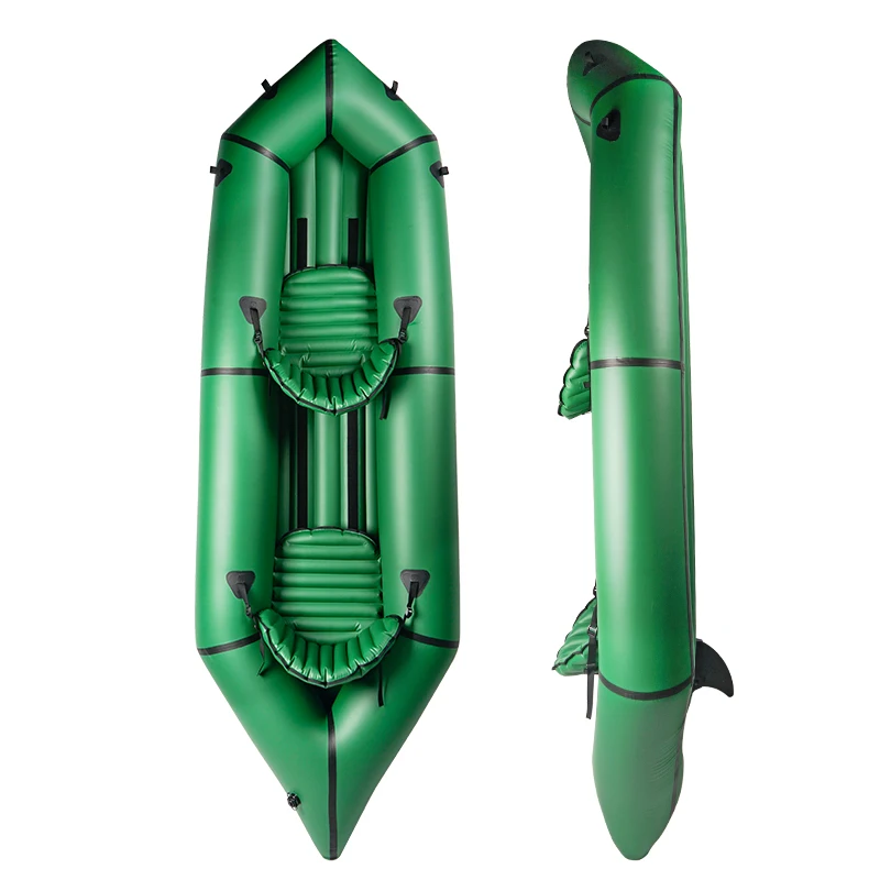 NEOKUDO Packraft Tandem Rowing Boats TPU Packraft Inflatable Kayak 2 Person