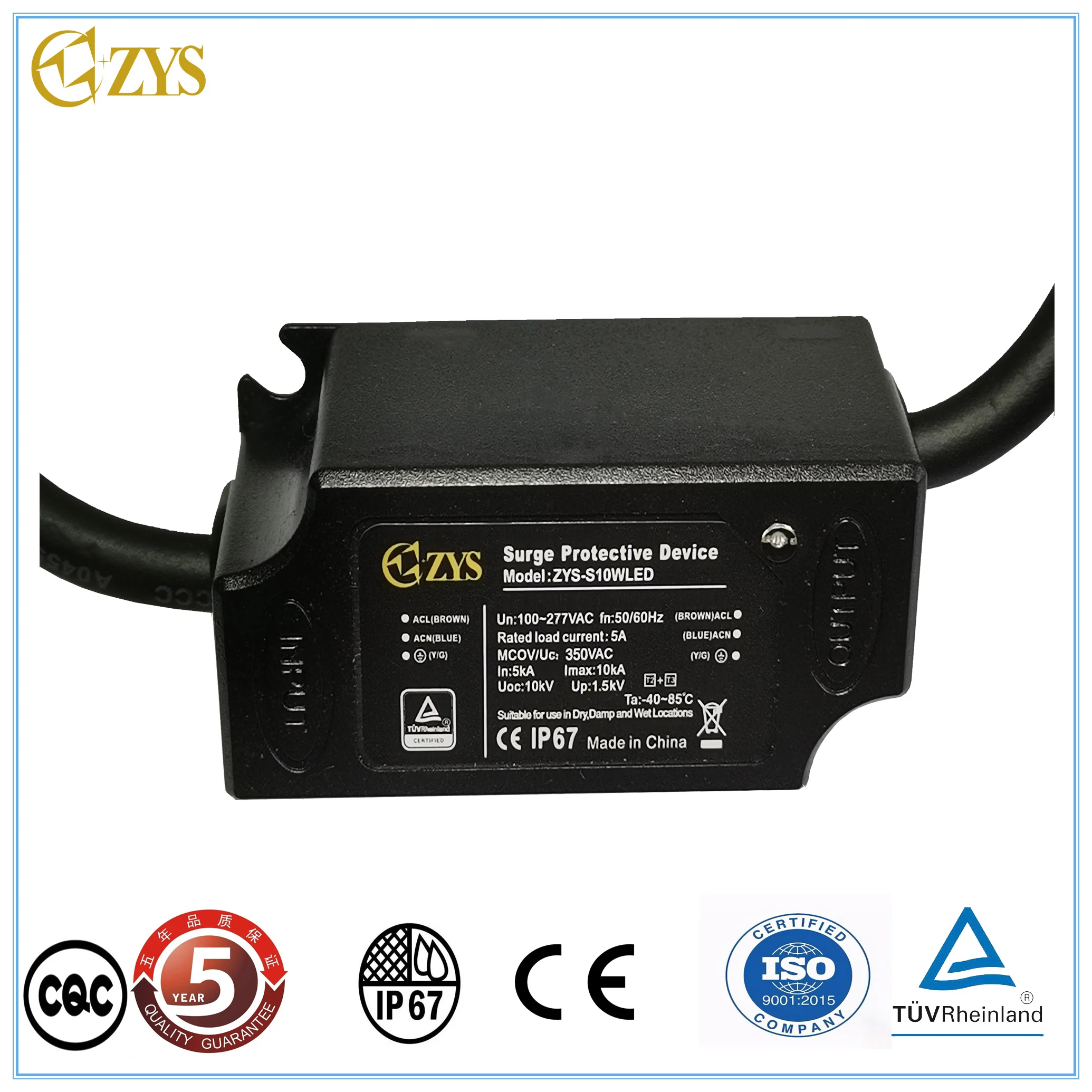 Горячая Распродажа IP67 10KA Защита от перенапряжения тока Imax SPD 10KA 10KV AC защита от перенапряжения