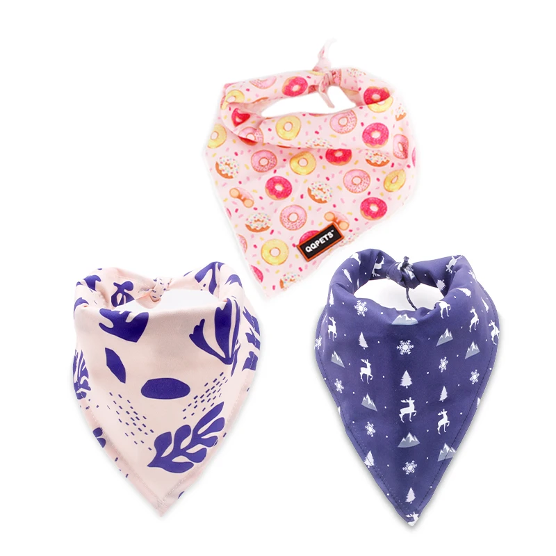 Promotional gifts Neckerchief Pet Bandanas wholesale pet scarf personalized dog christmas bandana