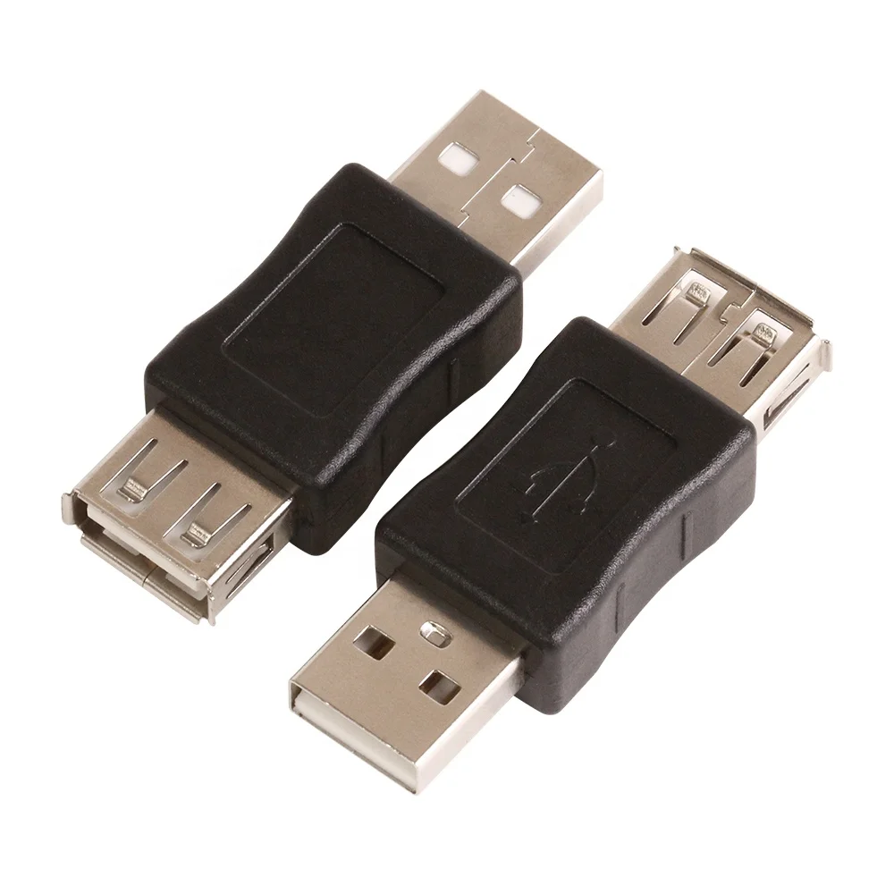 Черный Удлинитель USB 2 0 Type A папа-мама адаптер для ПК ноутбука