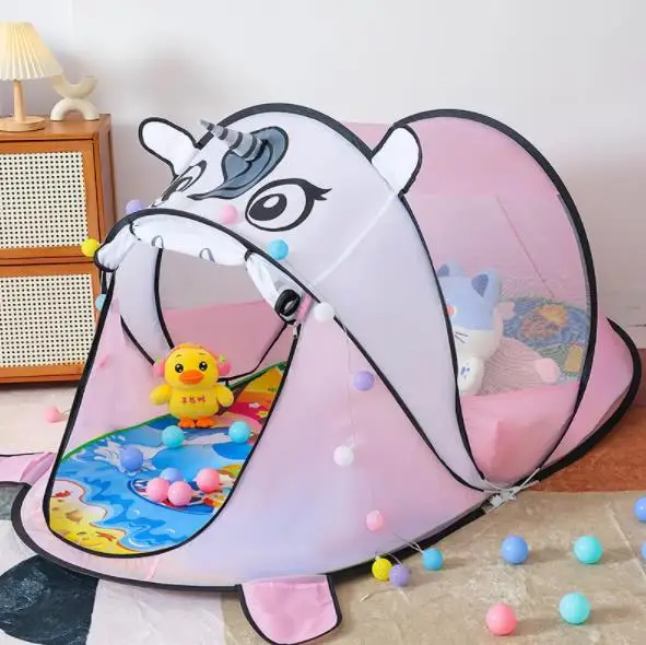 Hot Selling Indoor Outdoor Crawl Developmental Activity Kid Pop Up Camouflage Play Tent