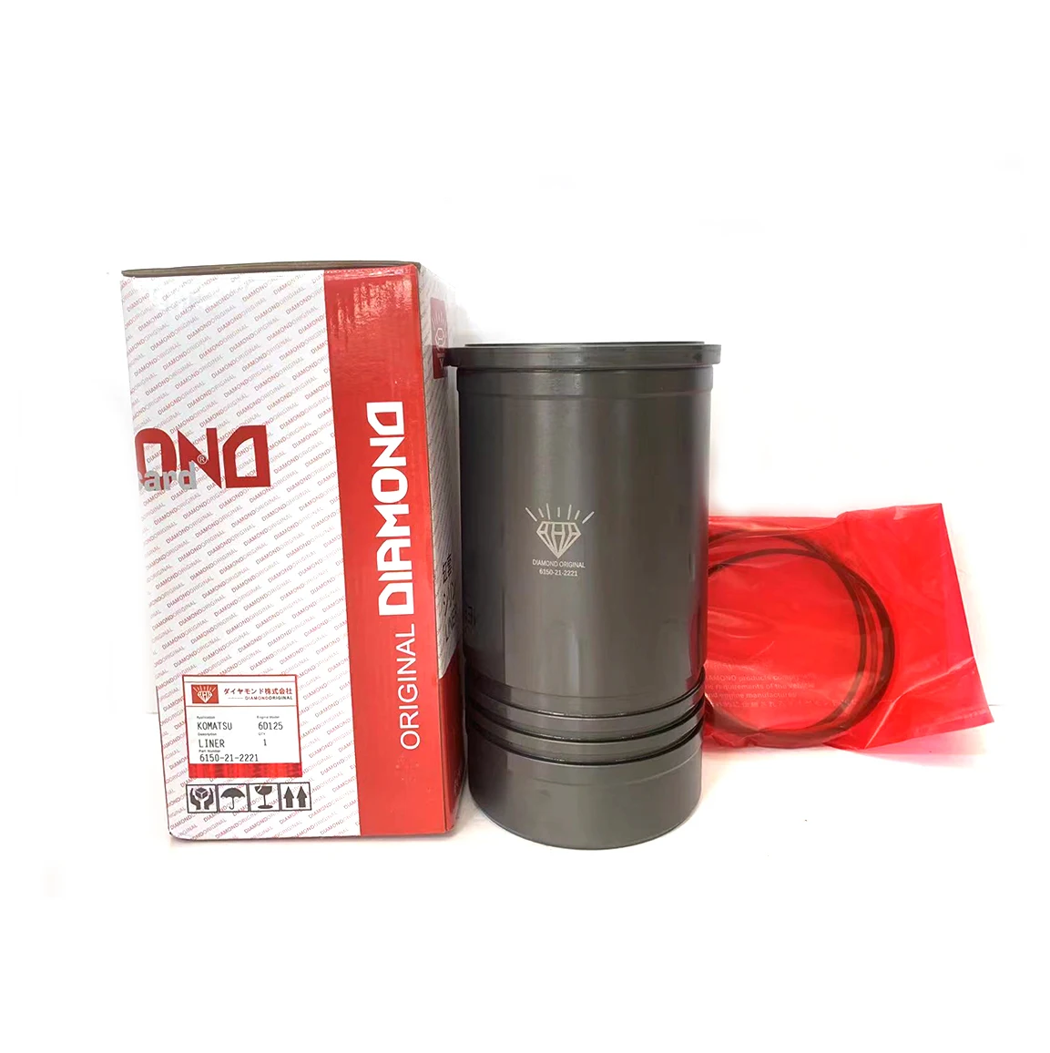 DIAMONDORIGINAL дистрибьютор оптом 6D125 6D125-6 гильза цилиндра 6150-21-2221 для экскаватора/грузовика детали двигателя