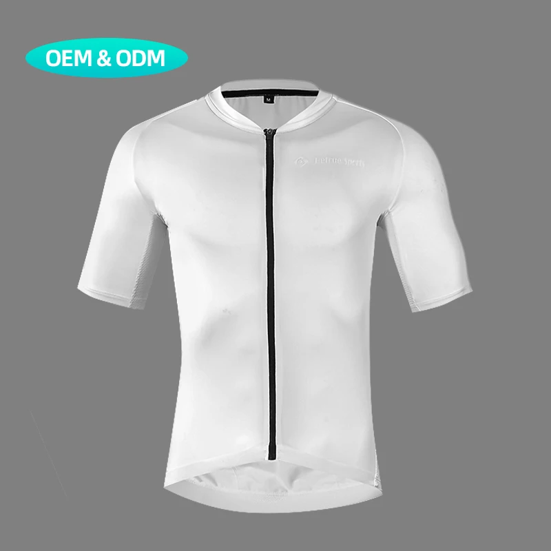 Blank Silk Pink Purple Blue White Cycling Jersey Mens Pro Team New Style Women Short Sleeve Sport Road Bike Wear