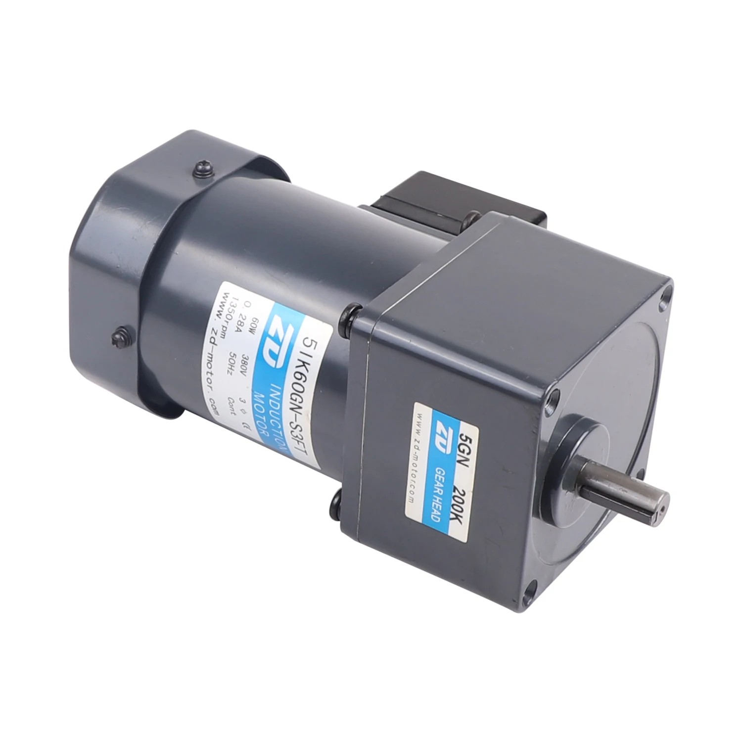 ZD 110V 220V 60W 90W 120W 200W Compact Variable Speed Control Reduction AC Gear Motor For Belt Conveyor