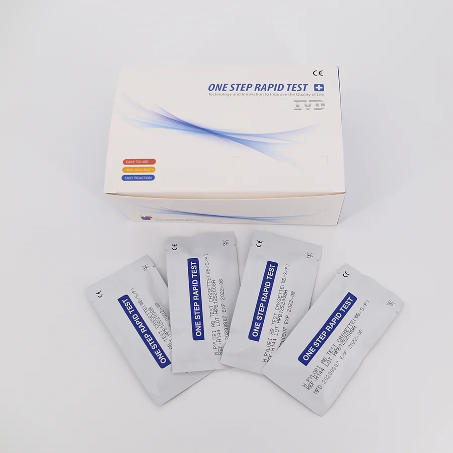  Заводская цена наборы для быстрого тестирования h pylori антиген и антитело кассета протестированная Калами цельная