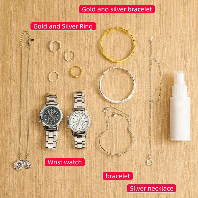 New Diamond Gold Silver Cleaning Spray Solution Set Multi-Purpose Household Chemicals Gem Jewellery Cleaning Liquid