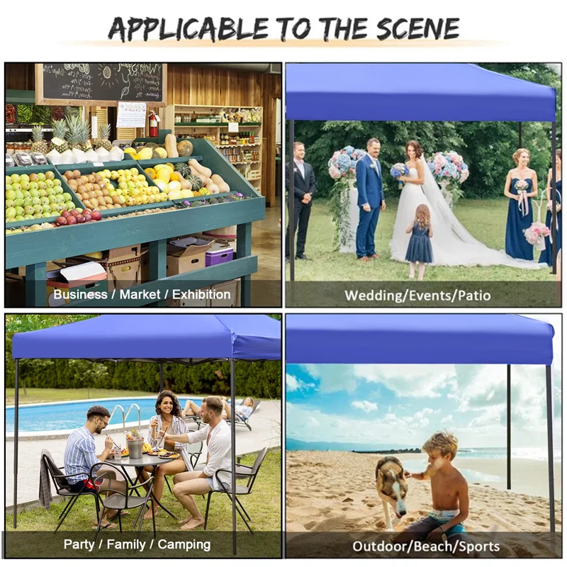 10x10 Folding Canopy Gazebo Tent,EZ Pop Up Tent  3x3 Low Price Waterproof  Outdoor ,Steel  Market Tent,