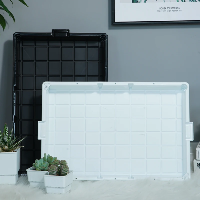 Длинный прямоугольный лоток для растений, белый горшок для суккулентов, поднос с контейнером для блюдце, цветов, растений