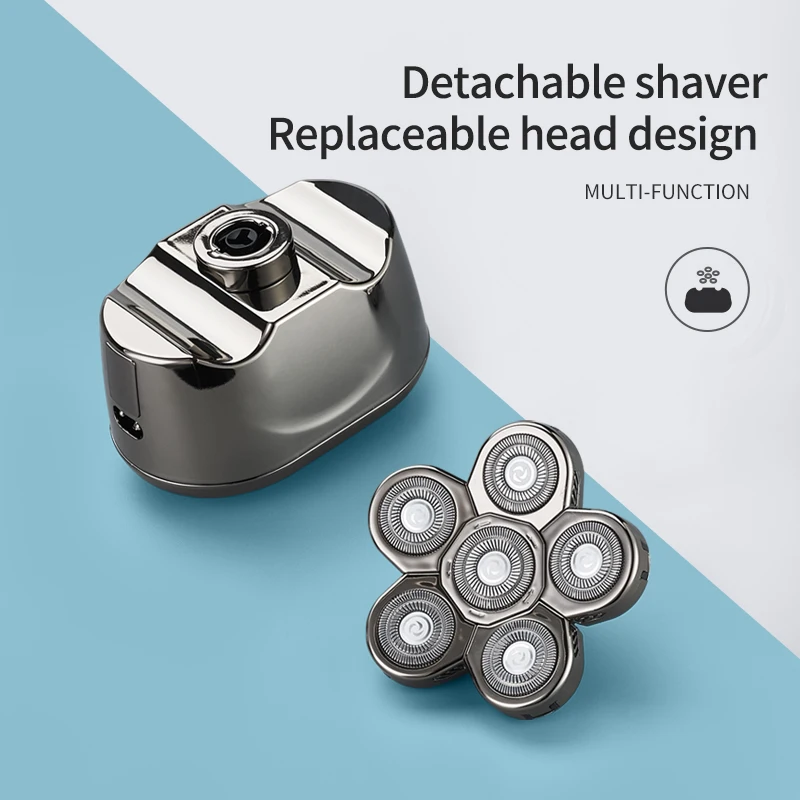 LK-8820 4D Micro Smart Cordless Razor Guards Replaceable Head detachable Clipper Grooming beard shaver set for