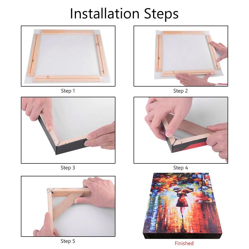 2023 Solid Wood Bar Wooden Frame For Canvas Oil Painting Wood Frame DIY Canvas Picture Photo Frame Bar for Oil Painting Wall Art