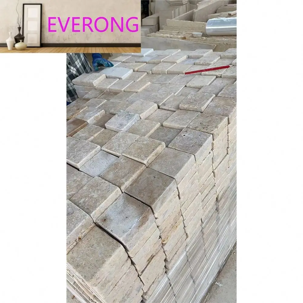 Chinese Roman beige limestone paving