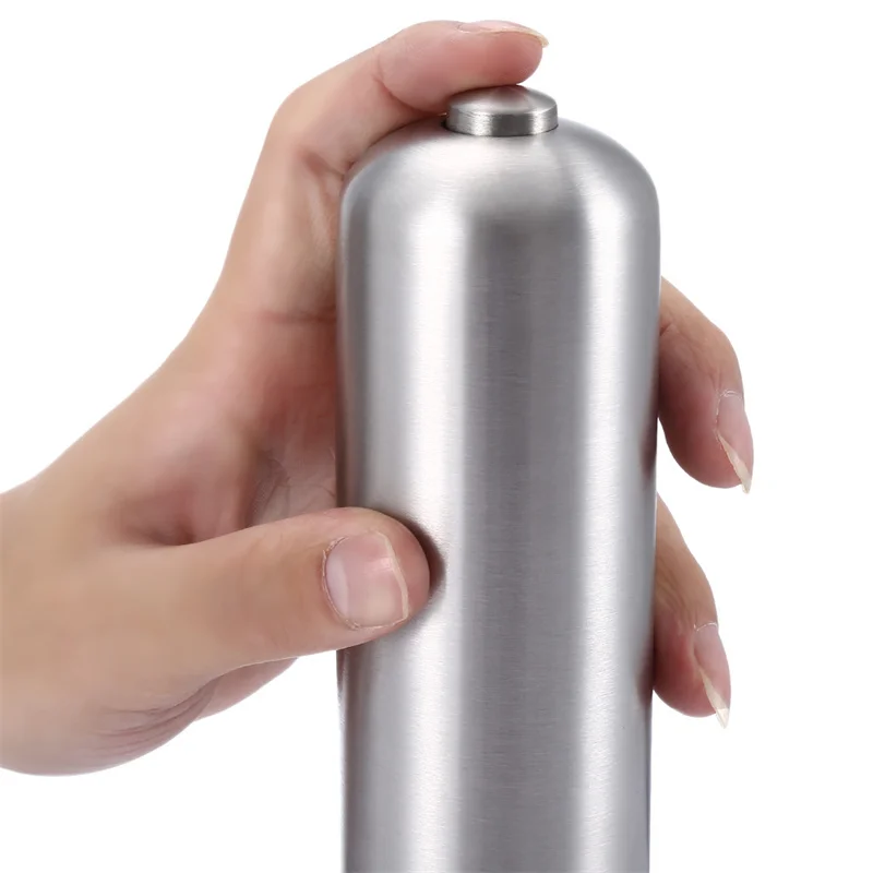 2023 Electric Salt Pepper Mill Stainless Steel One-handed operation Spice Mill