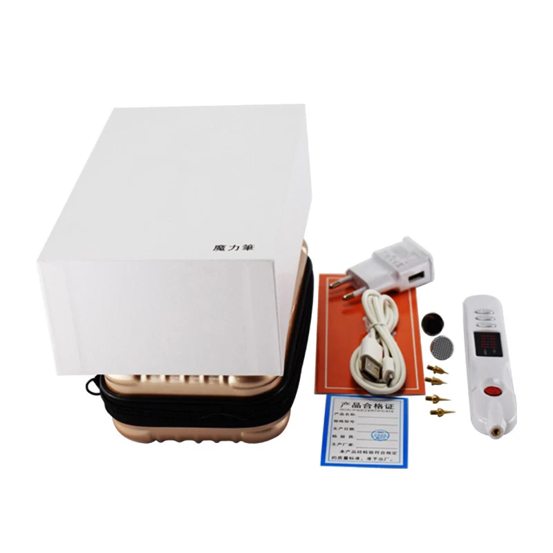 Portable Beauty plasma pen pigment elimination removing granulation dot mole spot freckle pen remover