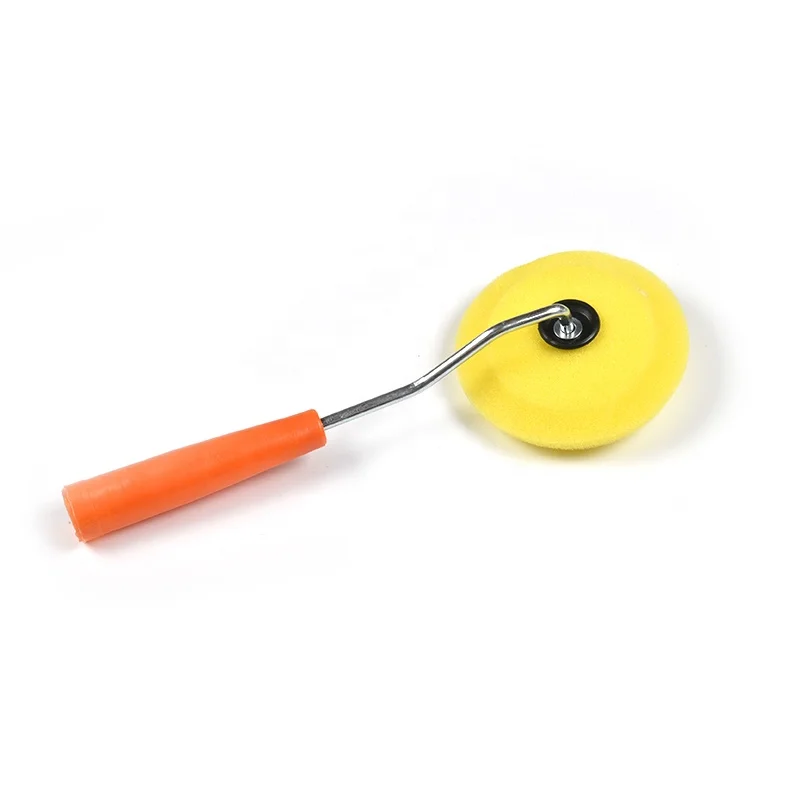 Round Style Foam  Brush Paint Roller Brush with plastic handle