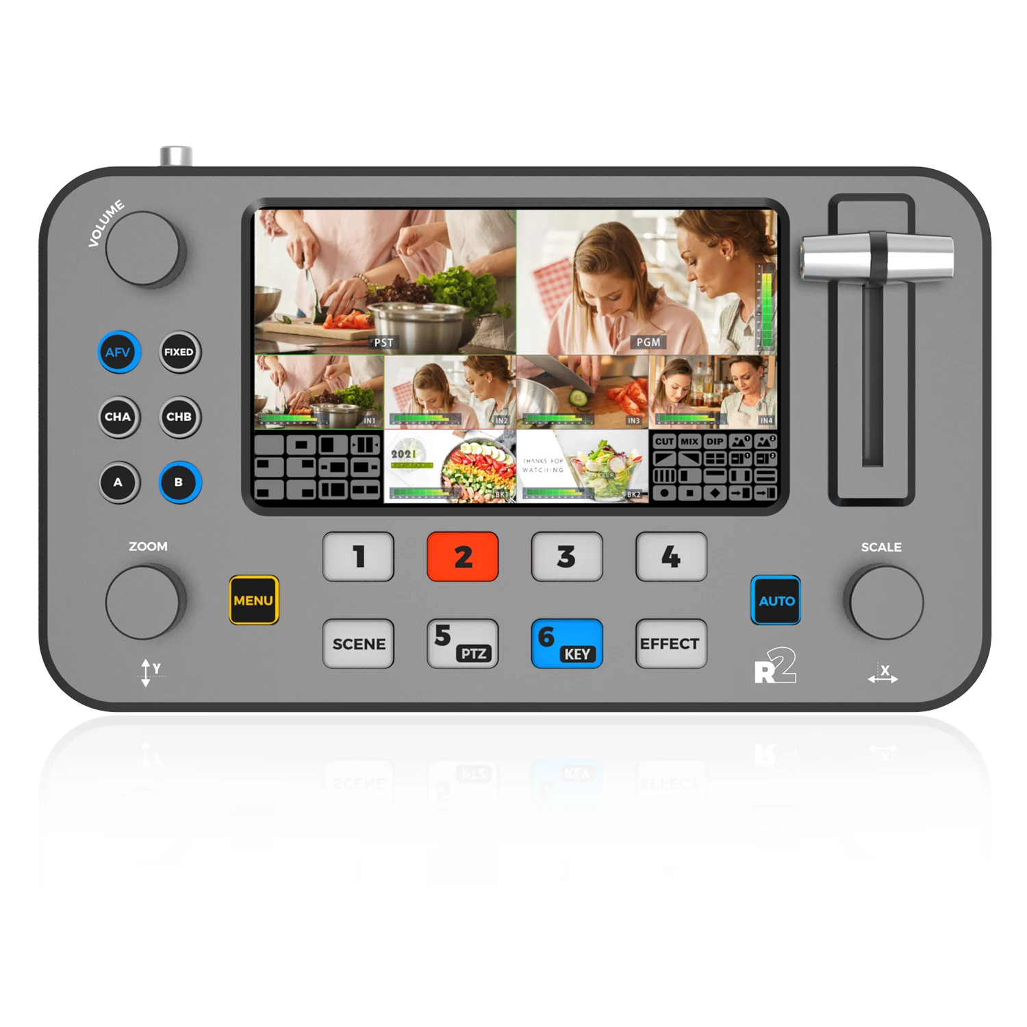 SPROLINK SPROLINK R2 Video Audio Mixer Converter Live Streaming Equipment 4k HD Video Mixer Switcher