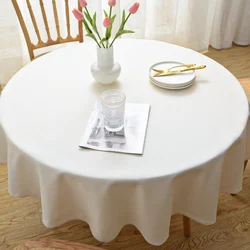 Comfortable Natural Environment Friendly Cotton And Linen Blended Tablecloth Factory Direct Sale