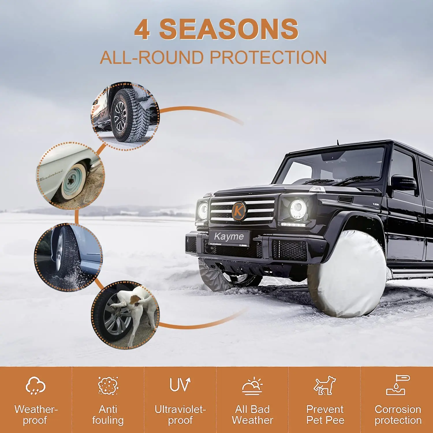 Wholesale custom car pajero wheel spare rear tire