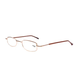 Wholesale metal frame pen tube reading glasses with case