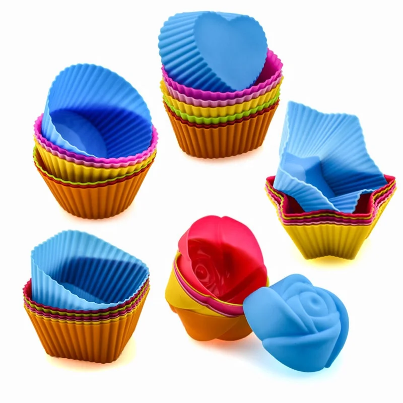
Silicone Baking Cups Cake Molds Cupcake Liners Silicone Muffin Cups 