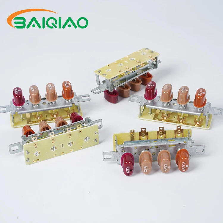 Great Design Home Appliances Loose Premade Fans Parts Electric Keyboard 4 Position Push Button Switch