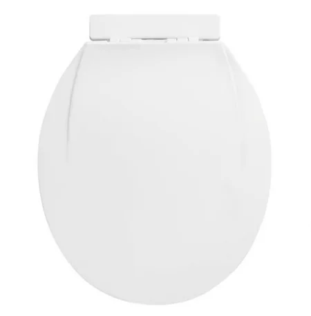 2024 bathroom toilet seat white round two piece toilet competitive  without soft closing   plastic toilet lid