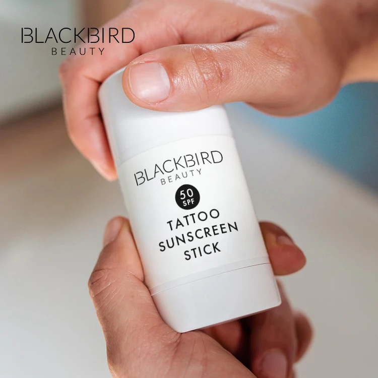 Private Label Sunblock Stick Tattoo Sunscreen OEM/ODM Tattoo Aftercare Prevent INK From Fading Tattoo Stick Sunscreen SPF50