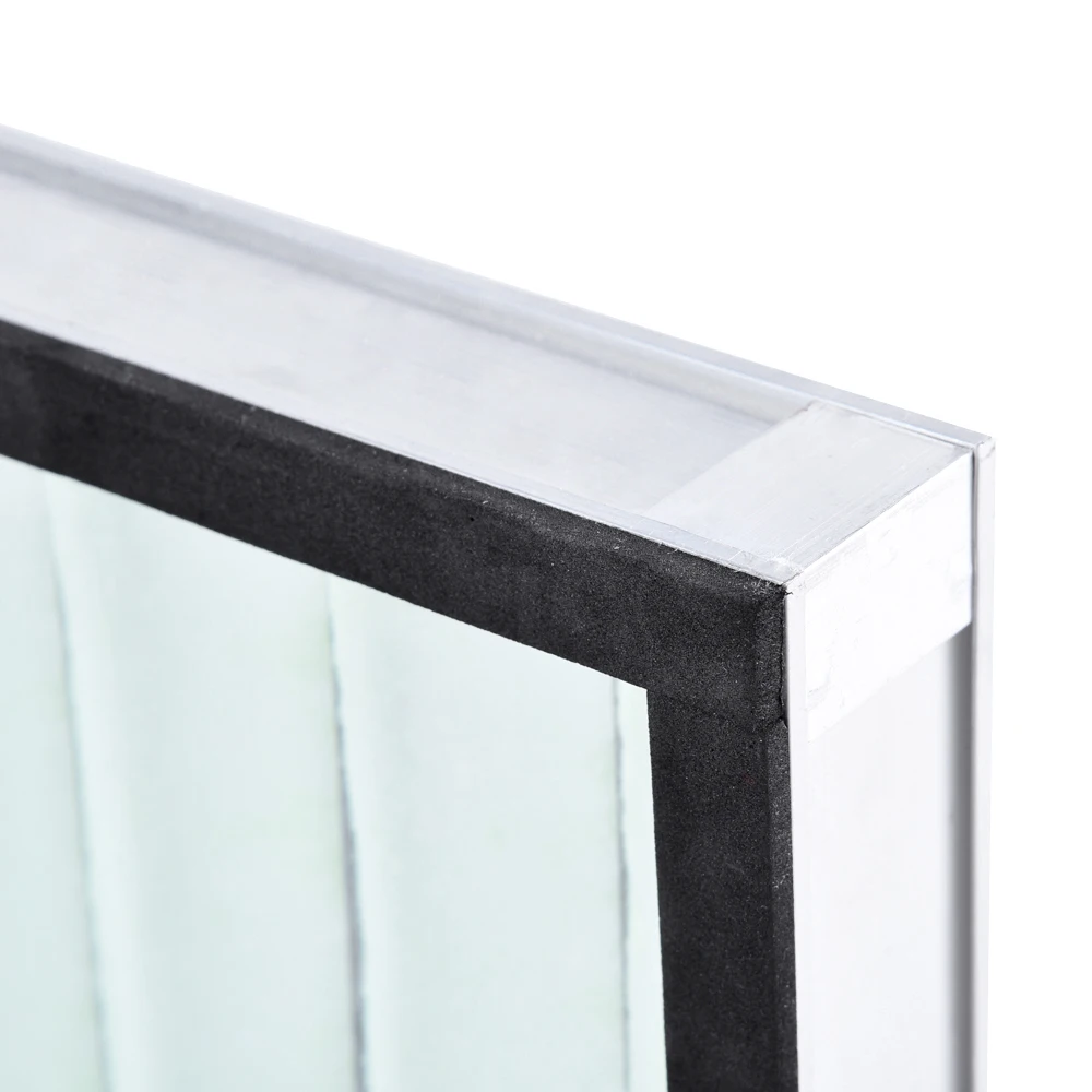 Washable Nonwoven Fiber Pleated Panel Hepa Filter For Industry H13 H14 Air Filter True Hepa