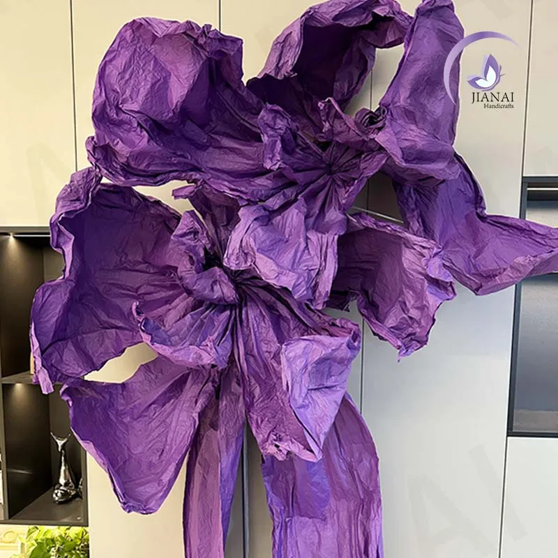 Wedding Decor Supplier Artificial Paper Flowers Giant Flowers Decorative For Party Stage Background Decoration Customize