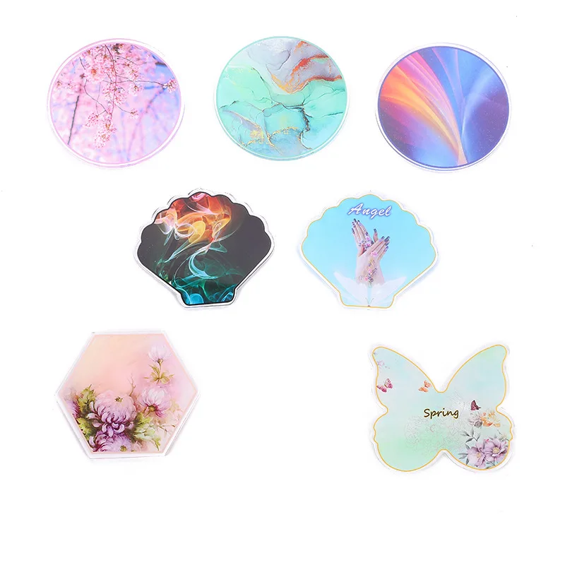 Paint Tray Palettes Resin Stone Nail Art Color Palette Acrylic Gel Polish Holder Drawing Color Paint Dish