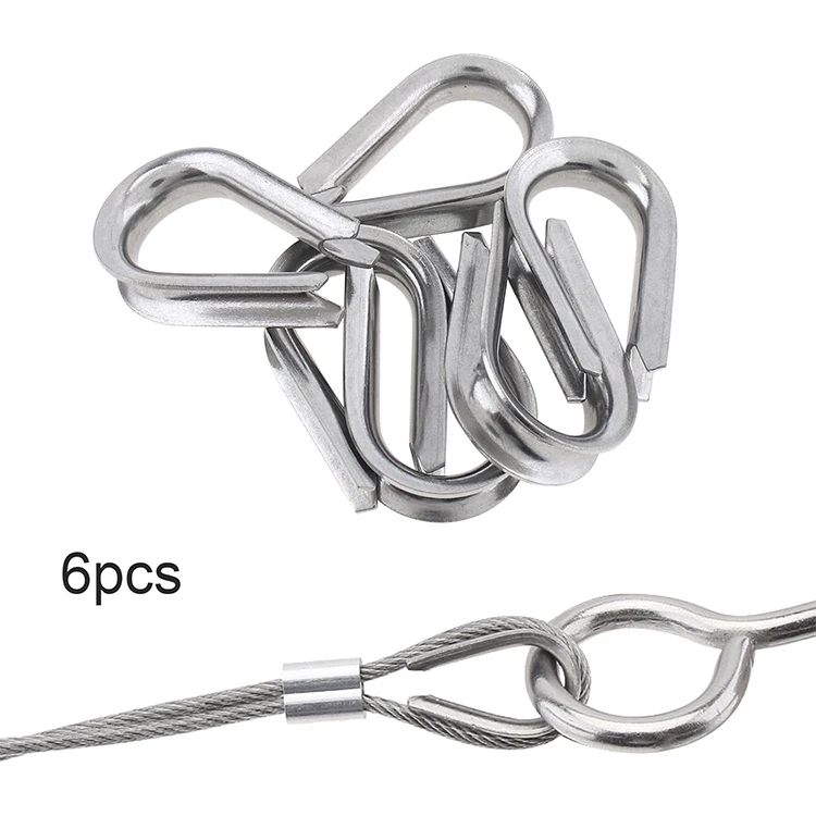 rigging wire rope clip grade 304 and 316 stainless thimble thimble for wire