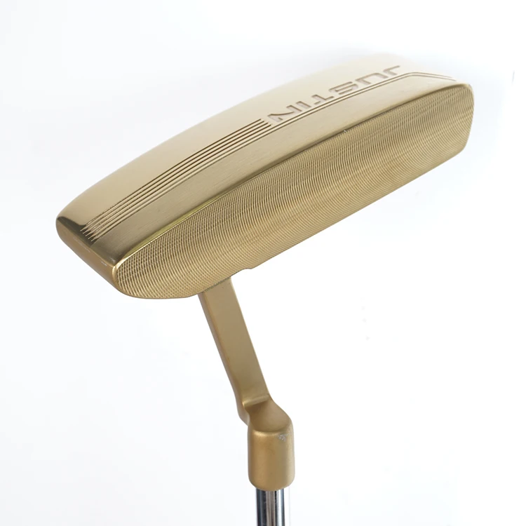 Wholesale High performance Gold Cnc Mill Mallet Golf Club Long Putter Head