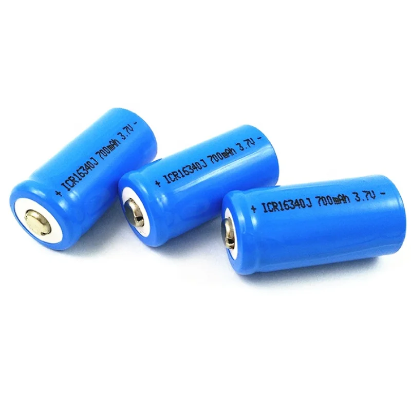 3.7v 600mah Li Ion Battery 16340 700 Mah ICR123a Cr123a CR123 3v Rechargeable Battery